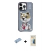 MARSİLYAN™- iPhone 13 Pro Max Kılıf Siluet Modern Özel Seri - Siyah 6D Mat Seramik Hayalet Nano Ekran Koruyucu + Shine Kamera Lens Koruma Cam - MI