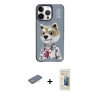 MARSİLYAN™- iPhone 13 Pro Max Kılıf Siluet Modern Özel Seri - Siyah 6D Mat Seramik Hayalet Nano Ekran Koruyucu + Renkli Kamera Lens Koruma Cam - SI
