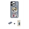 MARSİLYAN™- iPhone 13 Pro Max Kılıf Siluet Modern Özel Seri - Siyah 6D Mat Seramik Hayalet Nano Ekran Koruyucu + Renkli Kamera Lens Koruma Cam - YL