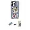MARSİLYAN™- iPhone 13 Pro Max Kılıf Siluet Modern Özel Seri - Siyah 6D Mat Seramik Hayalet Nano Ekran Koruyucu + Shine Kamera Lens Koruma Cam - GI