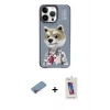 MARSİLYAN™- iPhone 13 Pro Max Kılıf Siluet Modern Özel Seri - Siyah Joko 5D Cam + Shine Kamera Lens Koruma Cam - PE