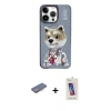 MARSİLYAN™- iPhone 13 Pro Max Kılıf Siluet Modern Özel Seri - Siyah Joko 5D Cam + Renkli Kamera Lens Koruma Cam - PE