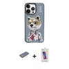 MARSİLYAN™- iPhone 13 Pro Max Kılıf Siluet Modern Özel Seri - Siyah Joko 5D Cam + Renkli Kamera Lens Koruma Cam - SI