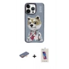 MARSİLYAN™- iPhone 13 Pro Max Kılıf Siluet Modern Özel Seri - Siyah Joko 5D Cam + Renkli Kamera Lens Koruma Cam - TU