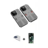 MARSİLYAN™- iPhone 13 Pro Max Kılıf Ufuk Doku Prime - Şeffaf 360 Full Body Arka Koruyucu + Pers Alüminyum Kamera Lens - LT