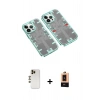 MARSİLYAN™- iPhone 13 Pro Max Kılıf Ufuk Doku Prime - Şeffaf Maxco Cam Ekran Koruyucu + Shine Kamera Lens - GD
