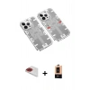 MARSİLYAN™- iPhone 13 Pro Max Kılıf Ufuk Doku Prime - Şeffaf Maxco Cam Ekran Koruyucu + Pers Alüminyum Kamera Lens - KI