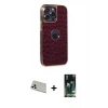 MARSİLYAN™- iPhone 13 Pro Max Kılıf Ufuk Form Prime - Şeffaf 360 Full Body Arka Koruyucu + Rainbow Kamera Lens Koruma Cam - BZ