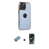MARSİLYAN™- iPhone 13 Pro Max Kılıf Ufuk Form Prime - Şeffaf 360 Full Body Arka Koruyucu + Shine Kamera Lens Koruma Cam - GI