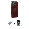 MARSİLYAN™- iPhone 13 Pro Max Kılıf Ufuk Form Prime - Şeffaf 360 Full Body Arka Koruyucu + Shine Kamera Lens Koruma Cam - GI