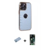 MARSİLYAN™- iPhone 13 Pro Max Kılıf Ufuk Form Prime - Şeffaf 360 Full Body Arka Koruyucu + Shine Kamera Lens Koruma Cam - MI