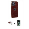 MARSİLYAN™- iPhone 13 Pro Max Kılıf Ufuk Form Prime - Şeffaf 360 Full Body Arka Koruyucu + Pers Alüminyum Kamera Lens - KI