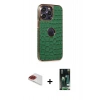 MARSİLYAN™- iPhone 13 Pro Max Kılıf Ufuk Form Prime - Şeffaf 360 Full Body Arka Koruyucu + Pers Alüminyum Kamera Lens - KI