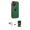 MARSİLYAN™- iPhone 13 Pro Max Kılıf Ufuk Form Prime - Şeffaf 360 Full Body Arka Koruyucu + Pers Alüminyum Kamera Lens - SABE