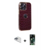 MARSİLYAN™- iPhone 13 Pro Max Kılıf Ufuk Form Prime - Şeffaf 360 Full Body Arka Koruyucu + Pers Alüminyum Kamera Lens - SABE