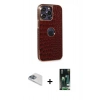 MARSİLYAN™- iPhone 13 Pro Max Kılıf Ufuk Form Prime - Şeffaf 360 Full Body Arka Koruyucu + Pers Alüminyum Kamera Lens - SABE