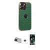 MARSİLYAN™- iPhone 13 Pro Max Kılıf Ufuk Form Prime - Şeffaf 360 Full Body Arka Koruyucu + Rainbow Kamera Lens Koruma Cam - KI
