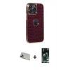 MARSİLYAN™- iPhone 13 Pro Max Kılıf Ufuk Form Prime - Şeffaf 360 Full Body Arka Koruyucu + Rainbow Kamera Lens Koruma Cam - REGD