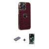 MARSİLYAN™- iPhone 13 Pro Max Kılıf Ufuk Form Prime - Şeffaf 360 Full Body Arka Koruyucu + Renkli Kamera Lens Koruma Cam - SI