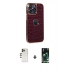 MARSİLYAN™- iPhone 13 Pro Max Kılıf Ufuk Form Prime - Şeffaf 360 Full Body Arka Koruyucu + Shine Kamera Lens - GD