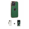 MARSİLYAN™- iPhone 13 Pro Max Kılıf Ufuk Form Prime - Şeffaf 360 Full Body Arka Koruyucu + Shine Kamera Lens - GD