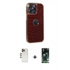 MARSİLYAN™- iPhone 13 Pro Max Kılıf Ufuk Form Prime - Şeffaf 360 Full Body Arka Koruyucu + Shine Kamera Lens - GD