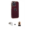 MARSİLYAN™- iPhone 13 Pro Max Kılıf Ufuk Form Prime - Şeffaf Maxco Cam Ekran Koruyucu + Pers Alüminyum Kamera Lens - GD