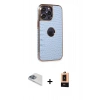 MARSİLYAN™- iPhone 13 Pro Max Kılıf Ufuk Form Prime - Şeffaf Maxco Cam Ekran Koruyucu + Pers Alüminyum Kamera Lens - SABE