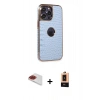 MARSİLYAN™- iPhone 13 Pro Max Kılıf Ufuk Form Prime - Şeffaf Maxco Cam Ekran Koruyucu + Pers Alüminyum Kamera Lens - KI