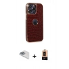 MARSİLYAN™- iPhone 13 Pro Max Kılıf Ufuk Form Prime - Şeffaf Maxco Cam Ekran Koruyucu + Pers Alüminyum Kamera Lens - SABE