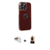 MARSİLYAN™- iPhone 13 Pro Max Kılıf Ufuk Form Prime - Şeffaf Maxco Cam Ekran Koruyucu + Pers Alüminyum Kamera Lens - GD
