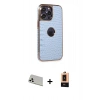 MARSİLYAN™- iPhone 13 Pro Max Kılıf Ufuk Form Prime - Şeffaf Maxco Cam Ekran Koruyucu + Rainbow Kamera Lens Koruma Cam - BZ