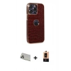 MARSİLYAN™- iPhone 13 Pro Max Kılıf Ufuk Form Prime - Şeffaf Maxco Cam Ekran Koruyucu + Rainbow Kamera Lens Koruma Cam - BZ