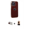 MARSİLYAN™- iPhone 13 Pro Max Kılıf Ufuk Form Prime - Şeffaf Maxco Cam Ekran Koruyucu + Rainbow Kamera Lens Koruma Cam - KI