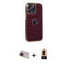 MARSİLYAN™- iPhone 13 Pro Max Kılıf Ufuk Form Prime - Şeffaf Maxco Cam Ekran Koruyucu + Rainbow Kamera Lens Koruma Cam - KI