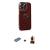 MARSİLYAN™- iPhone 13 Pro Max Kılıf Ufuk Form Prime - Şeffaf Maxco Cam Ekran Koruyucu + Renkli Kamera Lens Koruma Cam - SI