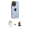 MARSİLYAN™- iPhone 13 Pro Max Kılıf Ufuk Form Prime - Şeffaf Maxco Cam Ekran Koruyucu + Shine Kamera Lens - GD