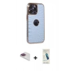MARSİLYAN™- iPhone 13 Pro Max Kılıf Ufuk Form Prime - Şeffaf Pasifik Cam Ekran Koruyucu + Pers Alüminyum Kamera Lens - GI