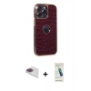MARSİLYAN™- iPhone 13 Pro Max Kılıf Ufuk Form Prime - Şeffaf Pasifik Cam Ekran Koruyucu + Pers Alüminyum Kamera Lens - GI