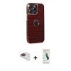 MARSİLYAN™- iPhone 13 Pro Max Kılıf Ufuk Form Prime - Şeffaf Pasifik Cam Ekran Koruyucu + Pers Alüminyum Kamera Lens - GI