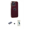 MARSİLYAN™- iPhone 13 Pro Max Kılıf Ufuk Form Prime - Şeffaf Pasifik Cam Ekran Koruyucu + Renkli Kamera Lens Koruma Cam - MI