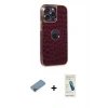 MARSİLYAN™- iPhone 13 Pro Max Kılıf Ufuk Form Prime - Şeffaf Pasifik Cam Ekran Koruyucu + Shine Kamera Lens Koruma Cam - PE