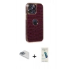 MARSİLYAN™- iPhone 13 Pro Max Kılıf Ufuk Form Prime - Şeffaf Pasifik Cam Ekran Koruyucu + Pers Alüminyum Kamera Lens - SABE