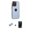 MARSİLYAN™- iPhone 13 Pro Max Kılıf Ufuk Form Prime - Siyah 3D Antistatik Hayalet Cam Ekran Koruyucu + Shine Kamera Lens Koruma Cam - MI