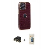 MARSİLYAN™- iPhone 13 Pro Max Kılıf Ufuk Form Prime - Siyah 6D Mat Seramik Hayalet Nano Ekran Koruyucu + Raze Metal Kamera Lens - GD