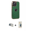 MARSİLYAN™- iPhone 13 Pro Max Kılıf Ufuk Form Prime - Siyah 6D Mat Seramik Hayalet Nano Ekran Koruyucu + Rainbow Kamera Lens Koruma Cam - MI