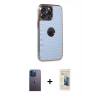 MARSİLYAN™- iPhone 13 Pro Max Kılıf Ufuk Form Prime - Siyah 6D Mat Seramik Hayalet Nano Ekran Koruyucu + Neon Fosforlu Kamera Lens - MI
