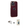 MARSİLYAN™- iPhone 13 Pro Max Kılıf Ufuk Form Prime - Siyah 6D Mat Seramik Hayalet Nano Ekran Koruyucu + Pers Alüminyum Kamera Lens - GD