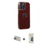MARSİLYAN™- iPhone 13 Pro Max Kılıf Ufuk Form Prime - Siyah 6D Mat Seramik Hayalet Nano Ekran Koruyucu + Rainbow Kamera Lens Koruma Cam - REGD