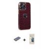 MARSİLYAN™- iPhone 13 Pro Max Kılıf Ufuk Form Prime - Siyah 6D Mat Seramik Hayalet Nano Ekran Koruyucu + Renkli Kamera Lens Koruma Cam - PE
